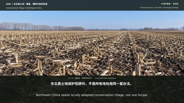 东北黑土地：覆盖、播种与田间检查