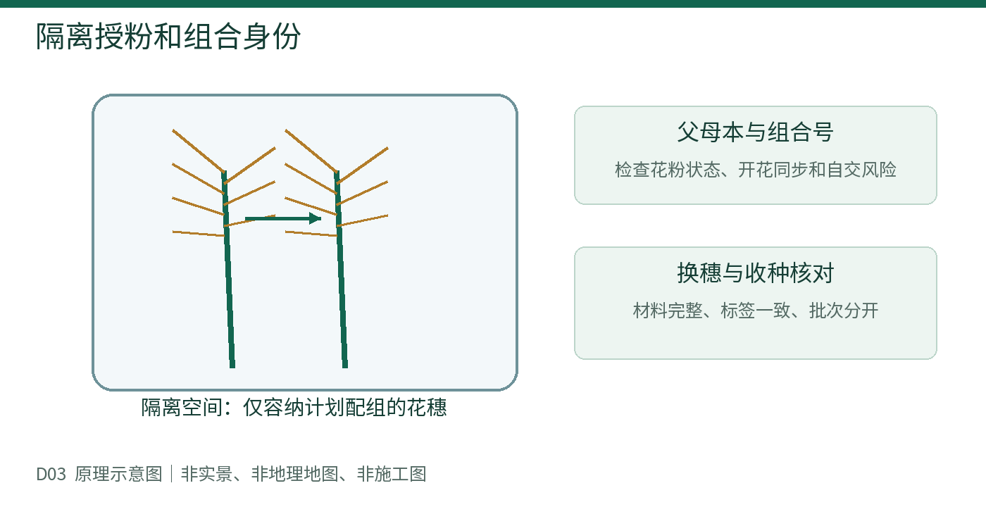 隔离授粉和组合身份