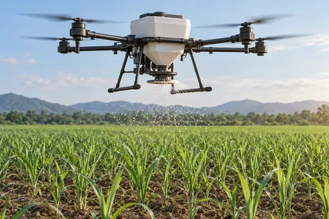 颗粒撒施无人机 / Granular spreading drone — AI-generated concept