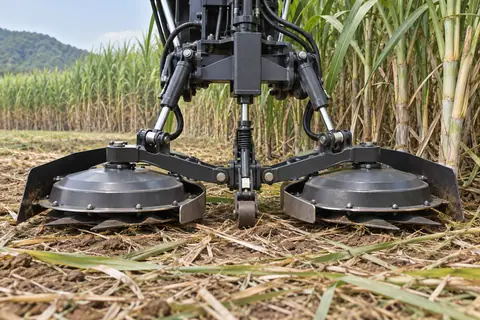 自动切深与地形跟随控制 / Automatic base-cutter depth control — AI-generated concept
