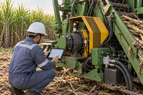 机械故障预测与远程诊断 / Predictive maintenance and remote diagnostics — AI-generated concept