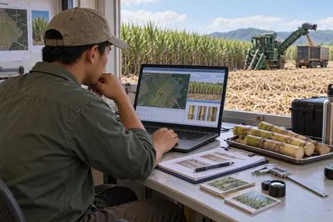 可审计的农机作业数据平台 / Auditable farm-machinery operation records — AI-generated concept